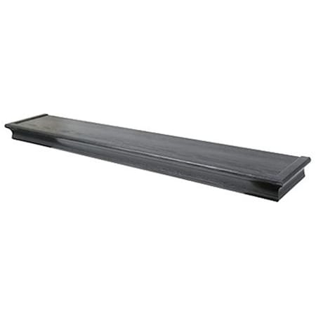 Gfancy Fixtures 36 in. High & Mighty Beveled Floating Shelf, Black GF2668334